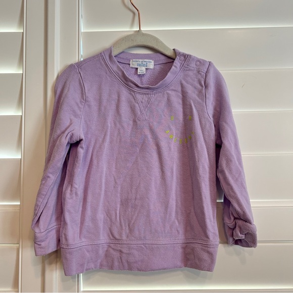 Rockets of Awesome U R Awesome Sweatshirt Lavender Size 18-24 months - Picture 1 of 4